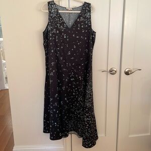 Elegant Black Floral Dress